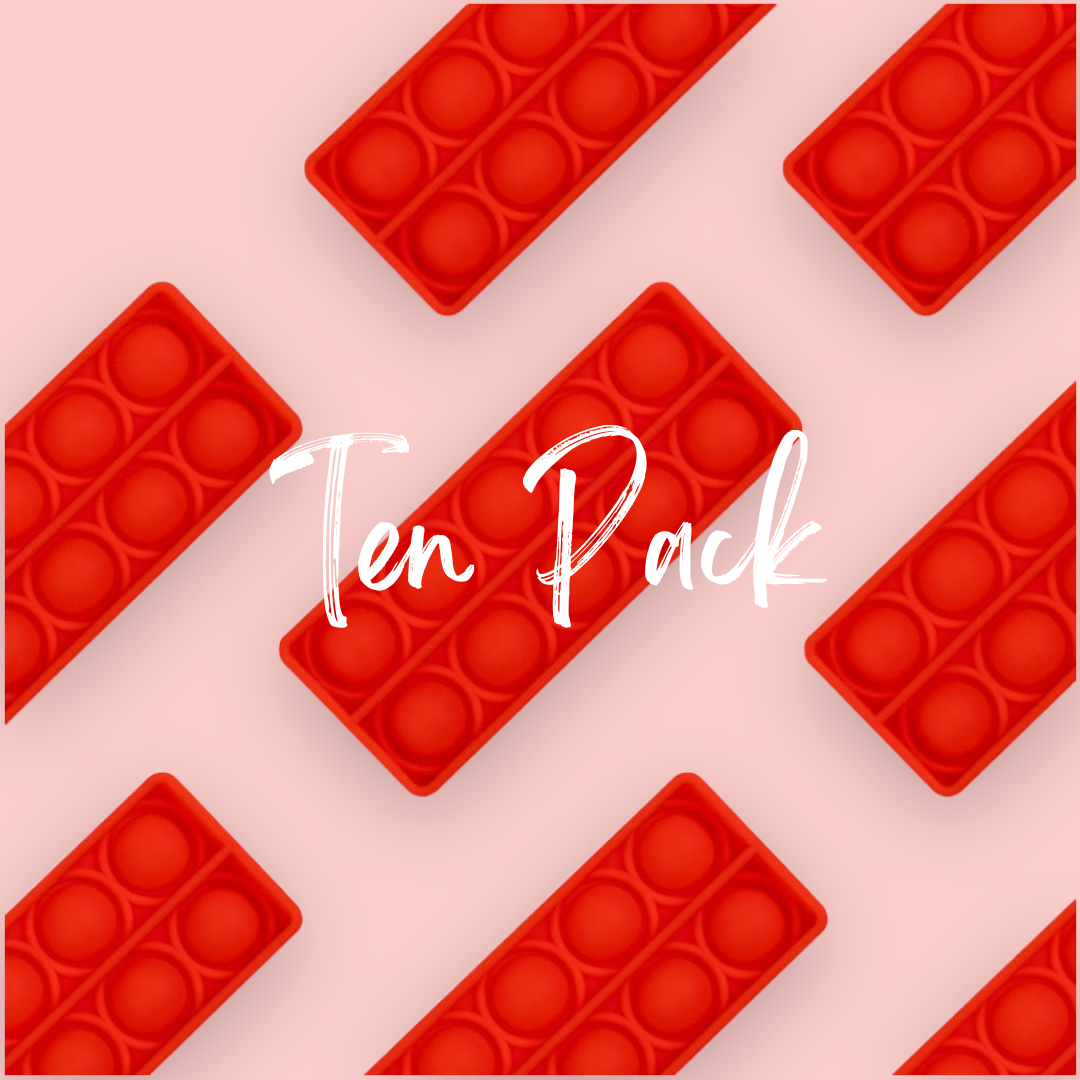 TEN VALUE PACK Tens Frame (10s) Bubble Board Pop It