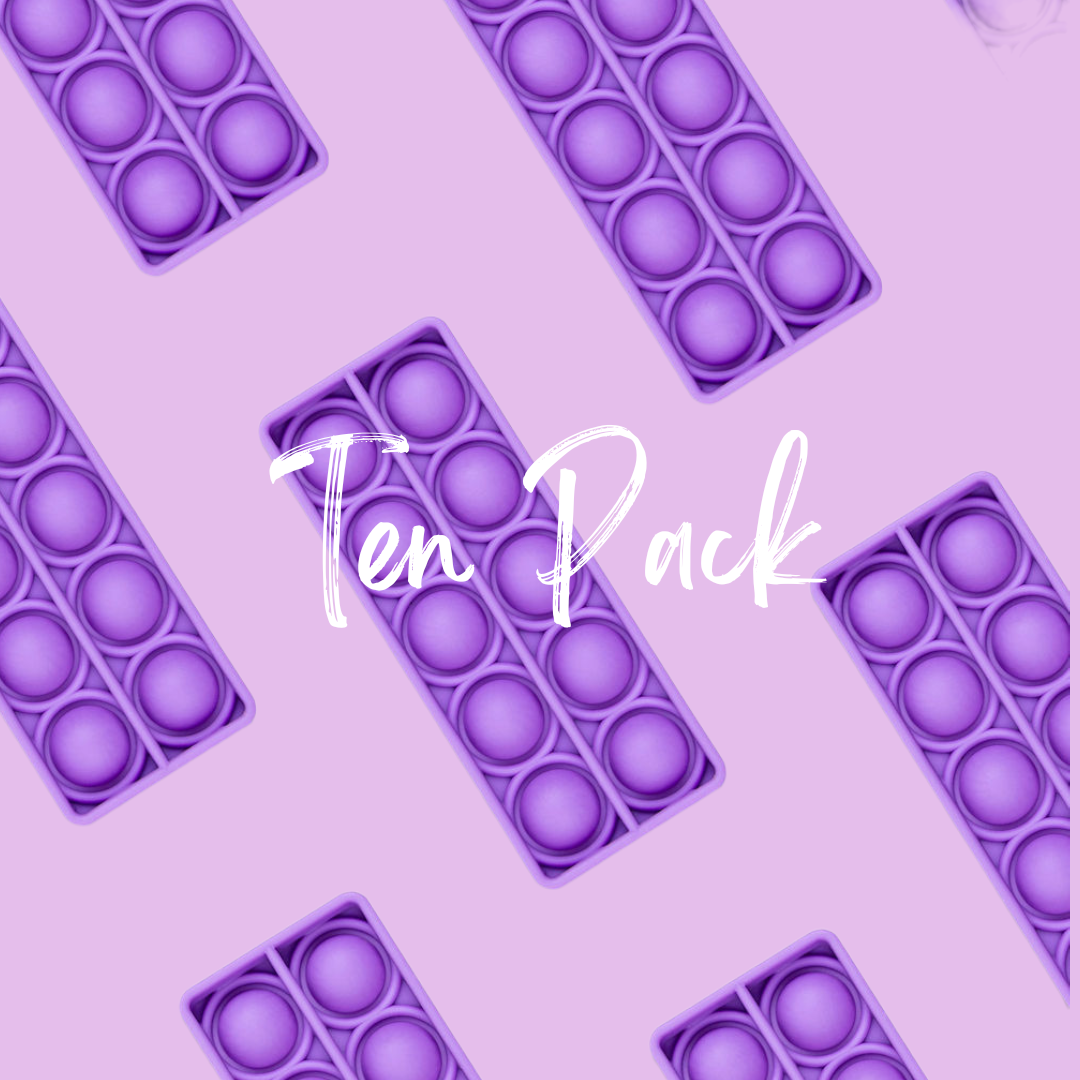 TEN VALUE PACK Tens Frame (10s) Bubble Board Pop It