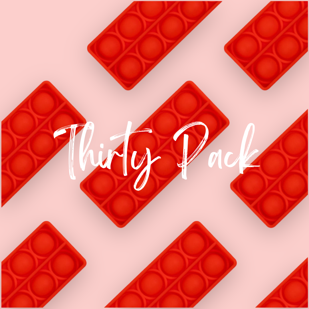 THIRTY - CLASS VALUE PACK Tens Frame (10s) Bubble Board Pop It