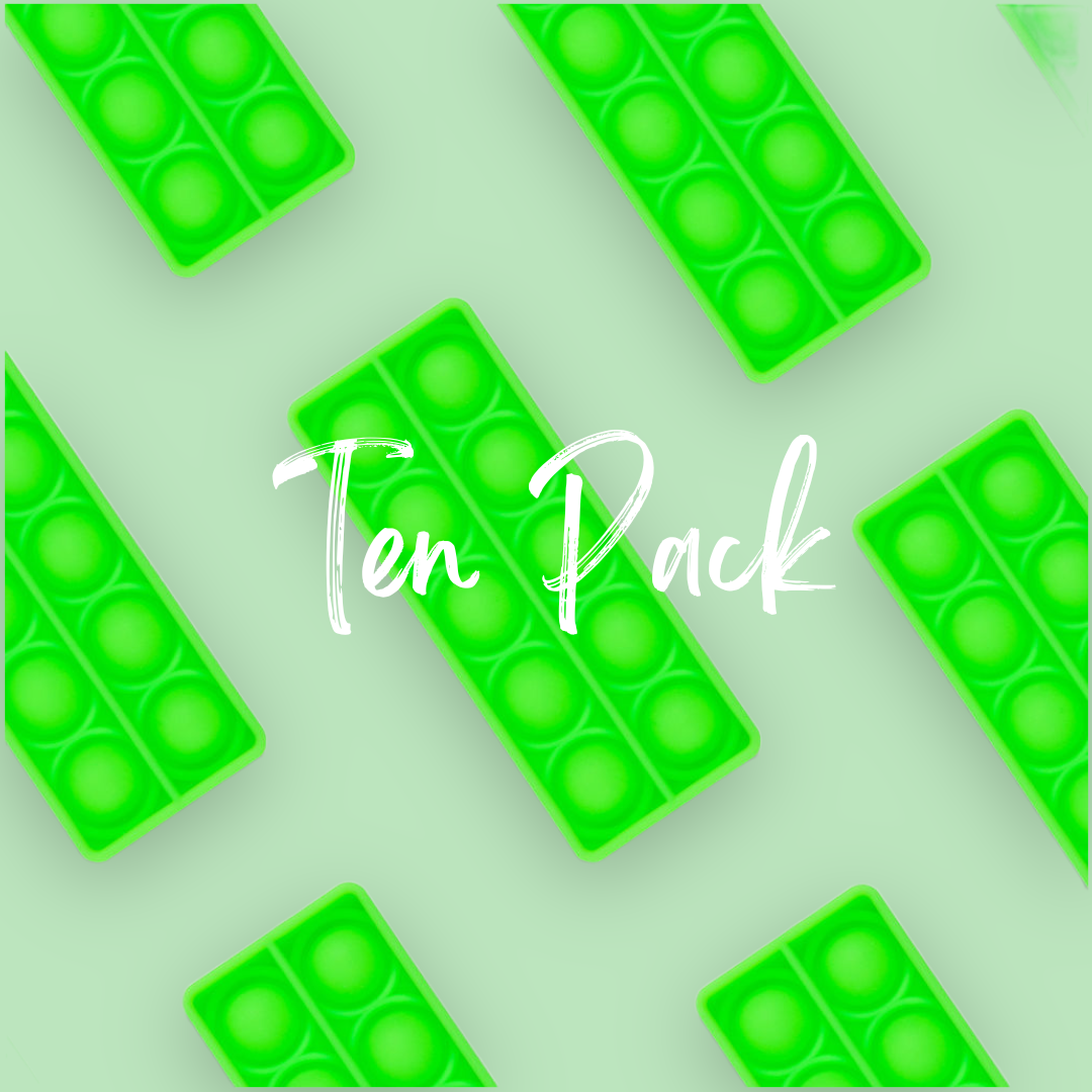 TEN VALUE PACK Tens Frame (10s) Bubble Board Pop It