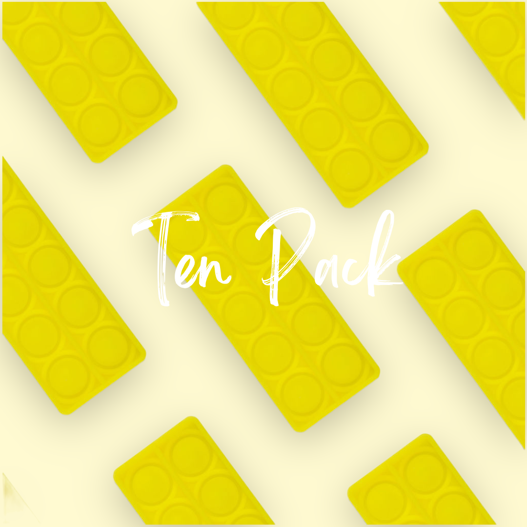 TEN VALUE PACK Tens Frame (10s) Bubble Board Pop It
