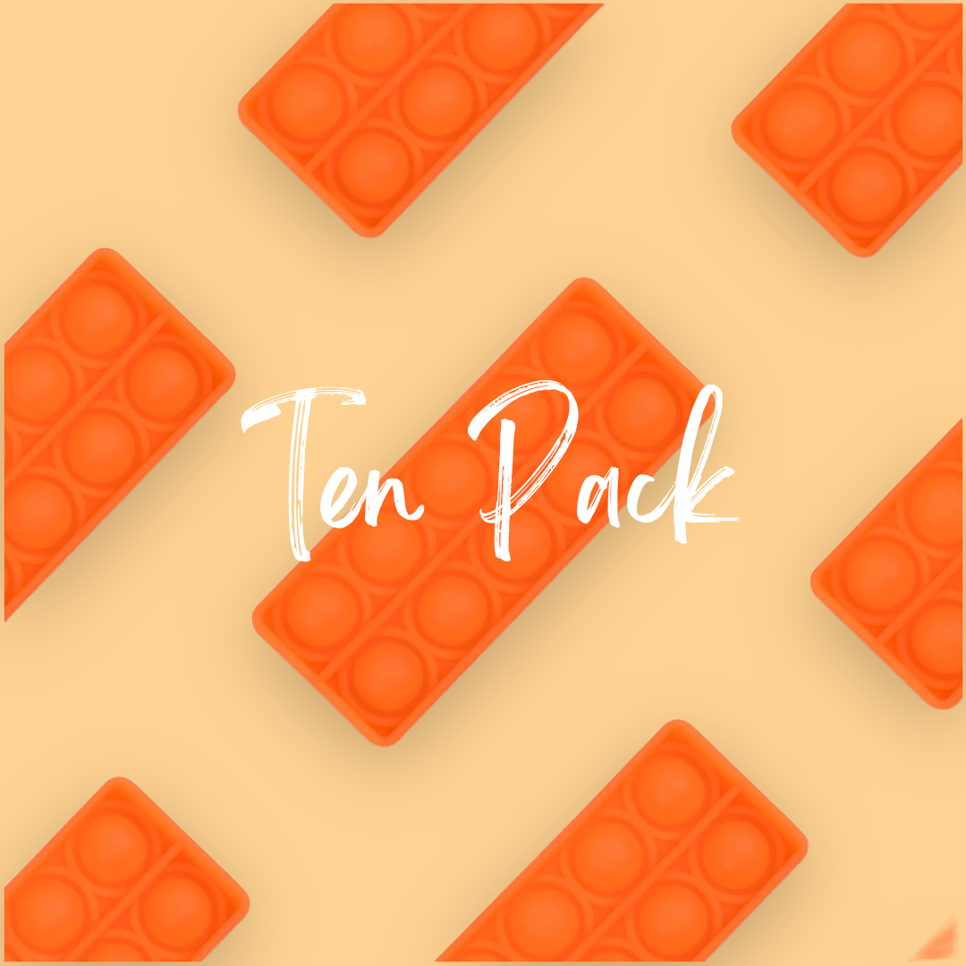 TEN VALUE PACK Tens Frame (10s) Bubble Board Pop It