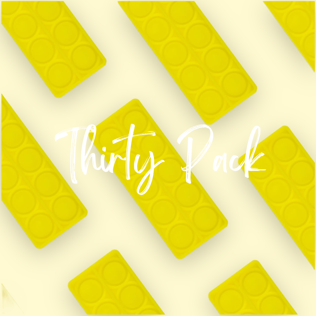 THIRTY - CLASS VALUE PACK Tens Frame (10s) Bubble Board Pop It