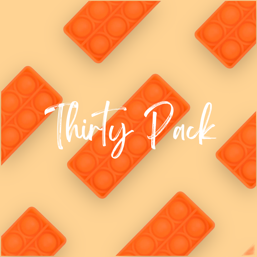 THIRTY - CLASS VALUE PACK Tens Frame (10s) Bubble Board Pop It