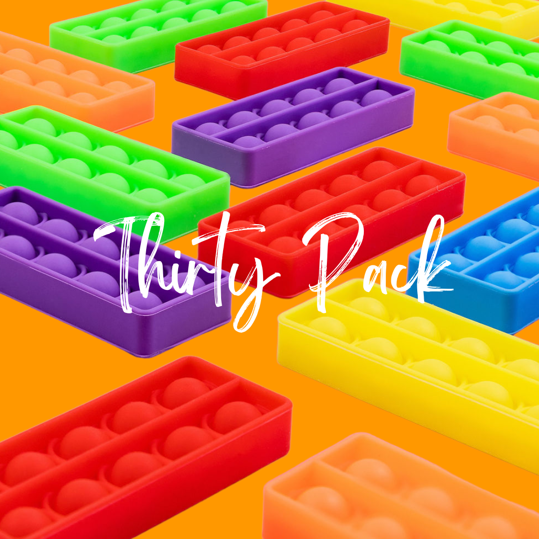 THIRTY - CLASS VALUE PACK Tens Frame (10s) Bubble Board Pop It