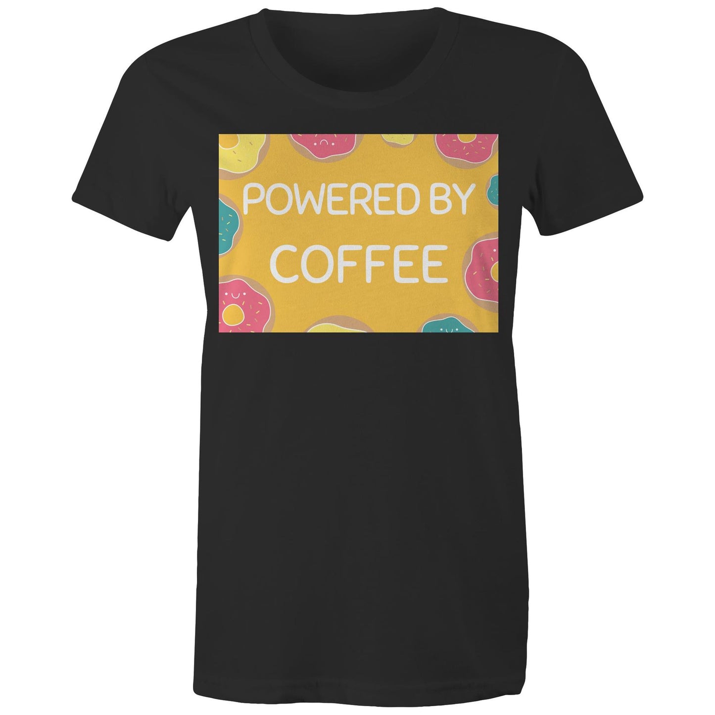 Powered by Coffee - Women's Maple Organic Tee