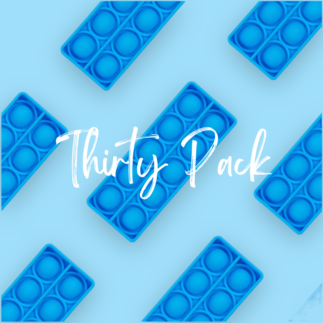 THIRTY - CLASS VALUE PACK Tens Frame (10s) Bubble Board Pop It