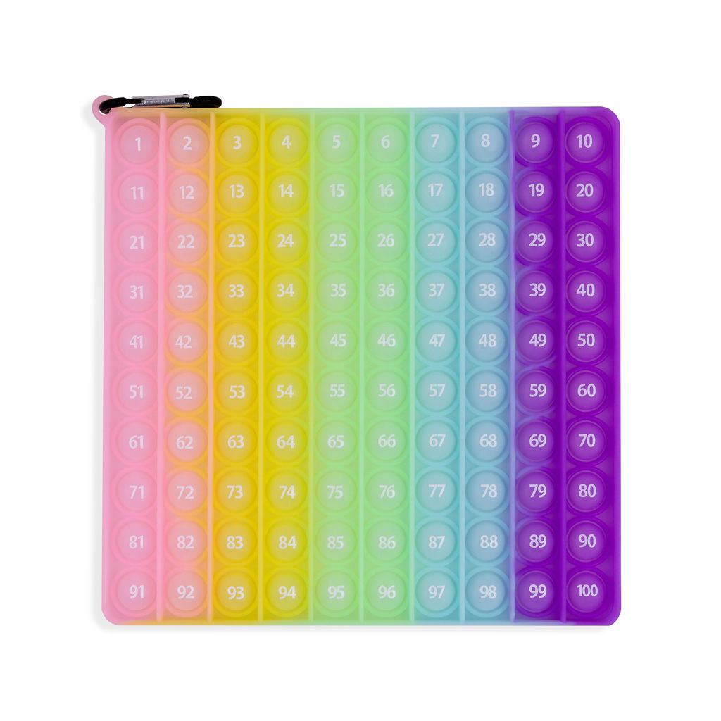 Glow in the Dark Pastel - Pop It Hundred Board/Chart
