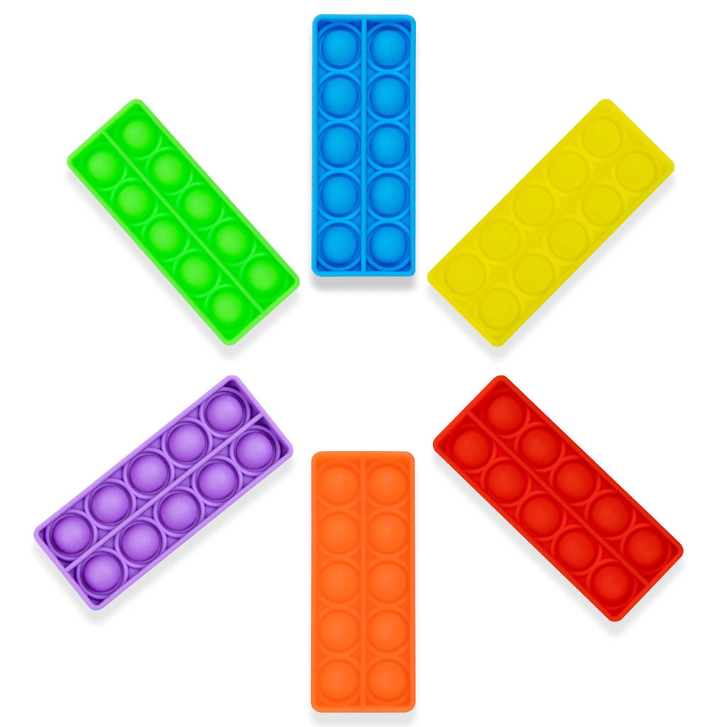 RAINBOW PACK (6) Ten Frame Bubble Board Pop It