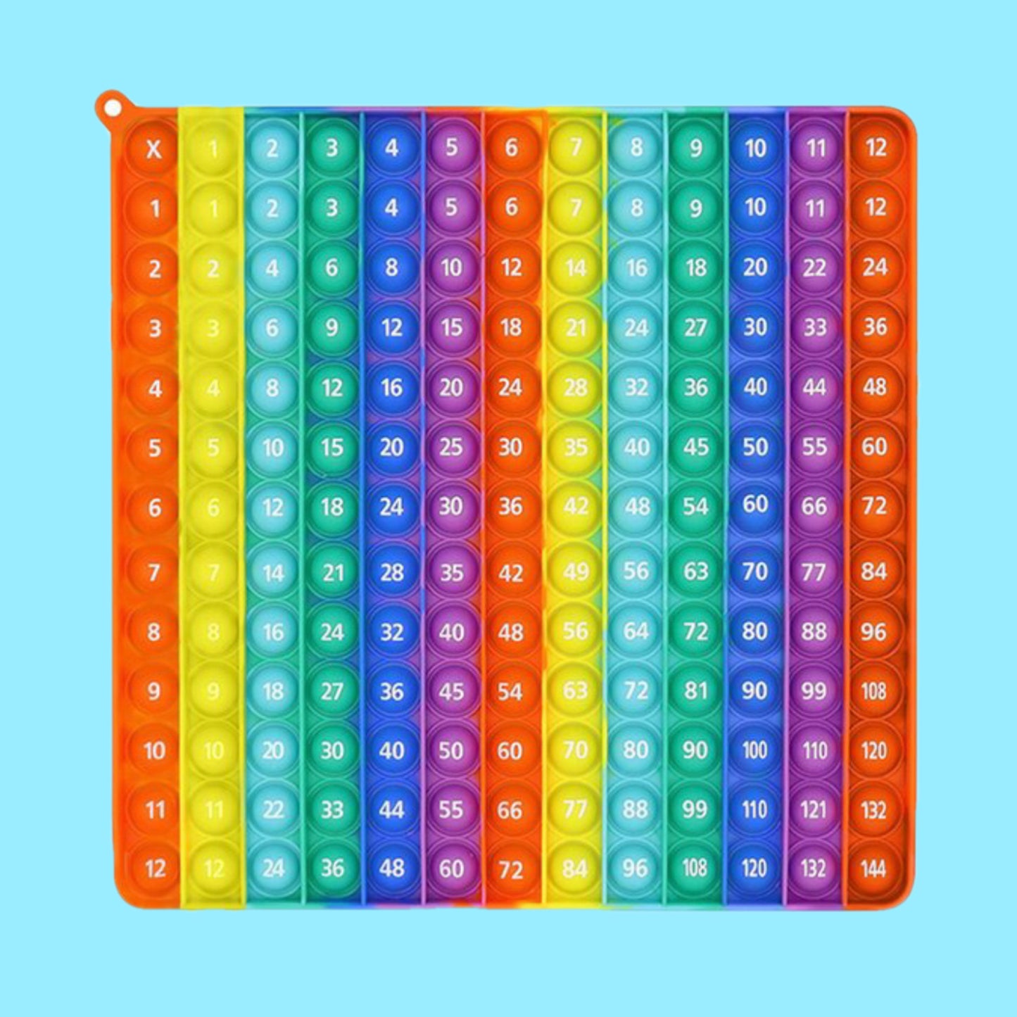 12 x 12 Multiplication and Times Tables Bubble Board POP IT!