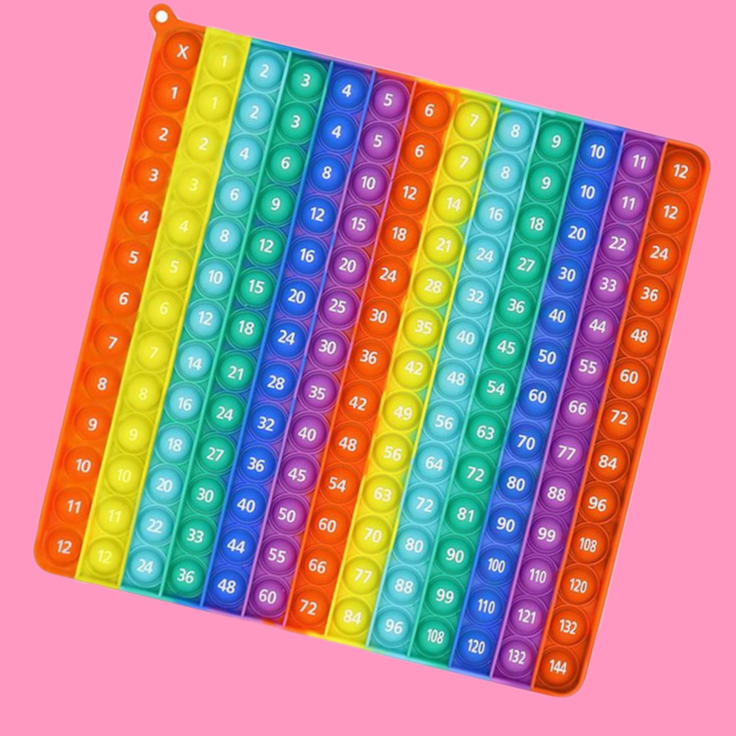12 x 12 Multiplication and Times Tables Bubble Board POP IT!